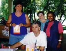 Ann Bradshaw, Charlene Gilchrist, Blanche Plummer, and Vince Penascino